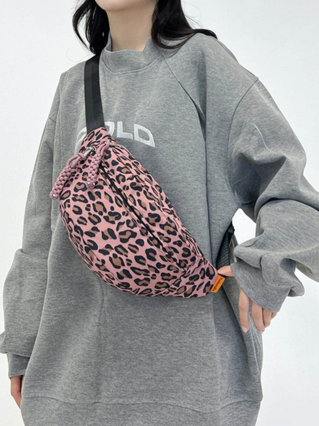 Leopard Nylon Crossbody Bag - Delanoir