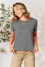 Basic Bae Full Size Round Neck Short Sleeve T-Shirt - Delanoir