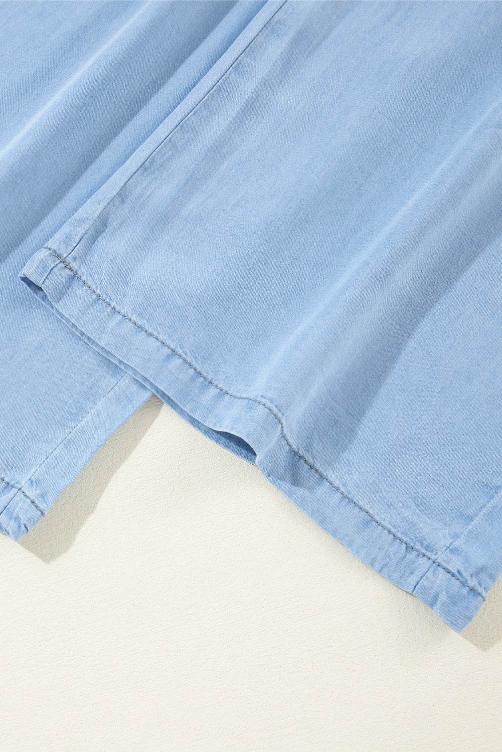Drawstring Wide Leg Jeans - Delanoir