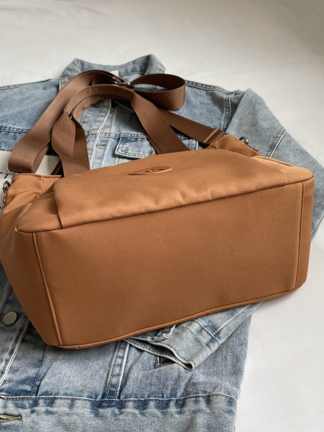 Nylon Solid Color Tote Bag - Delanoir