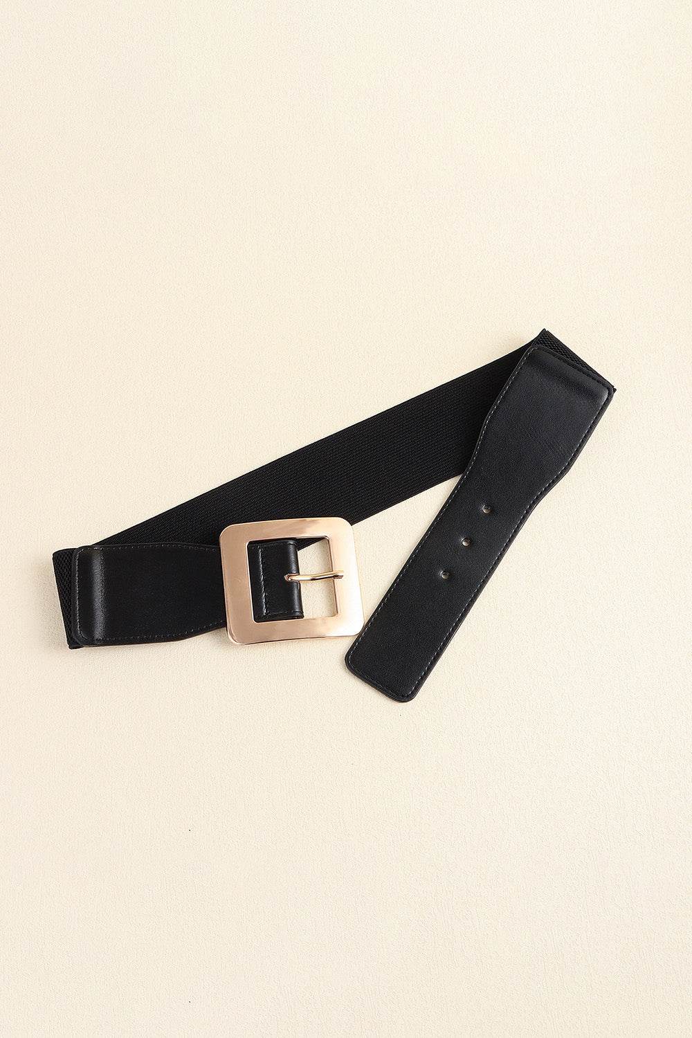 Alloy Buckle PU Leather Belt - Delanoir