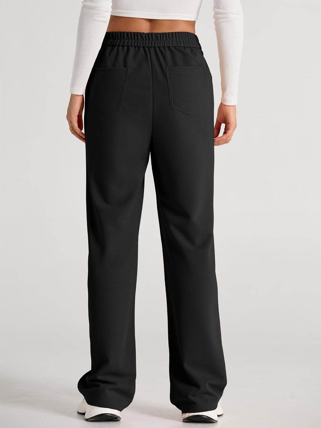 High Waist Wide Leg Pants - Delanoir
