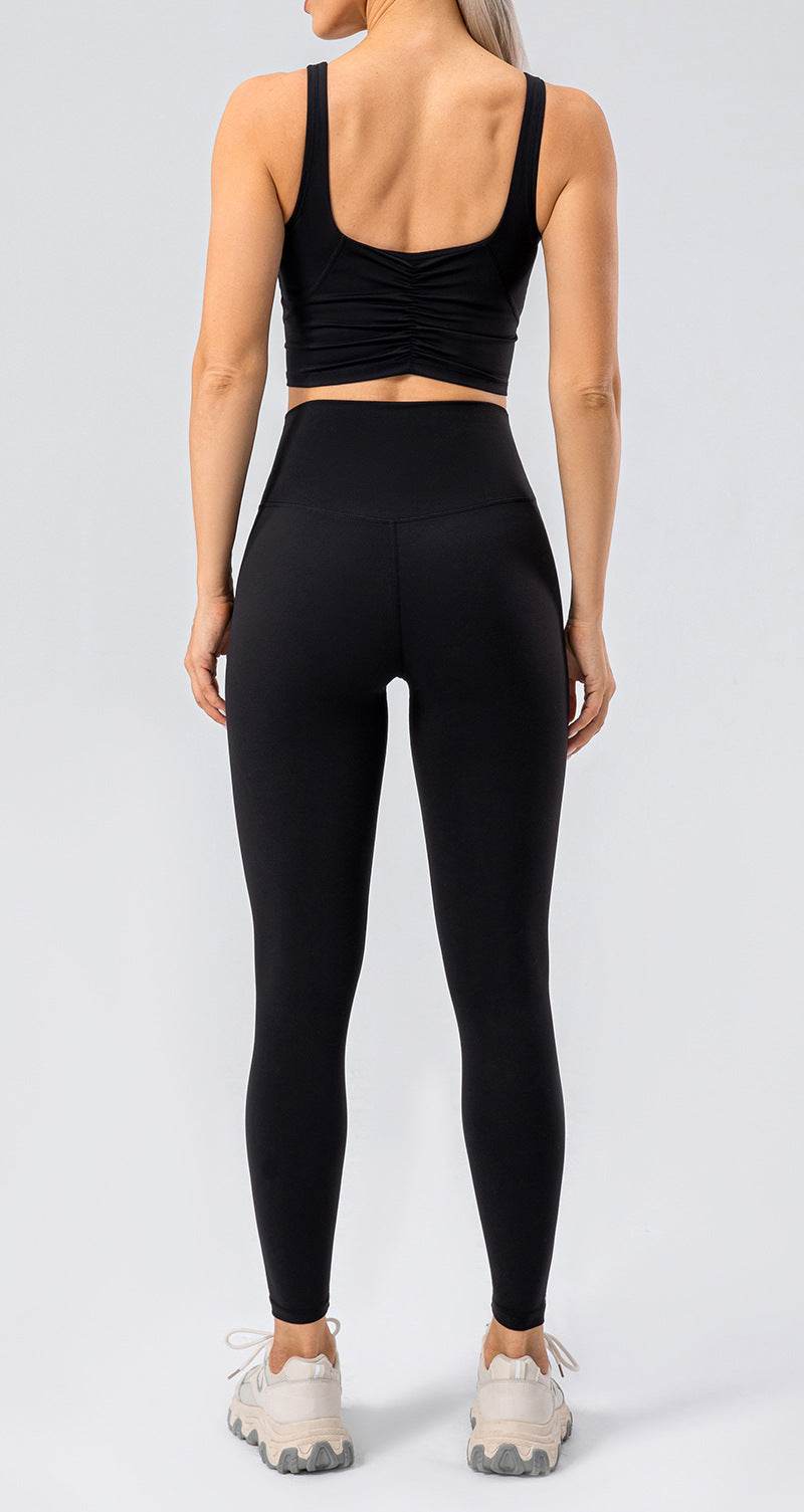 High Waist Wide Waistband Active Leggings - Delanoir