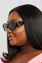 Rectangle TAC Polarization Lens Full Rim Sunglasses - Delanoir