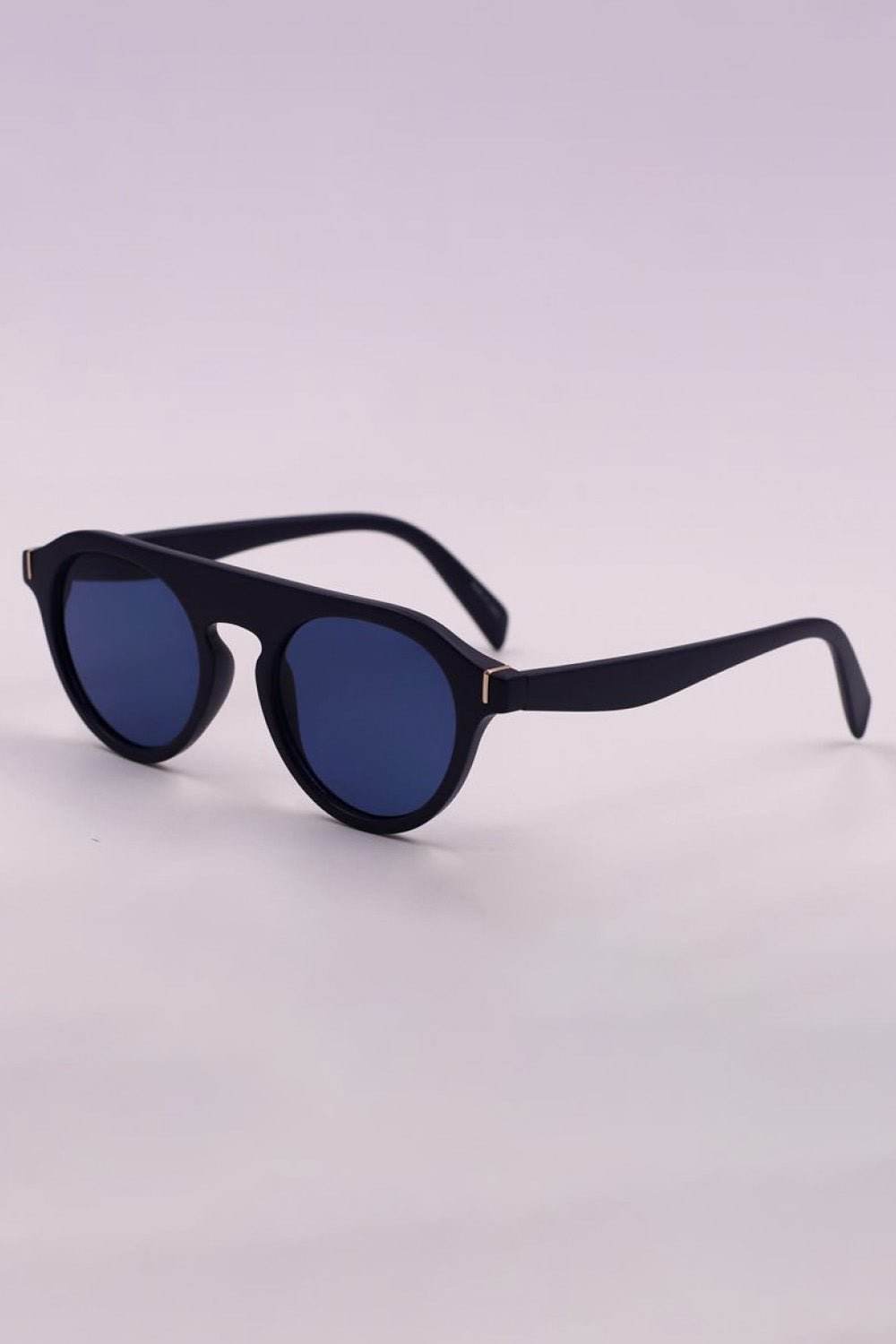 3-Piece Round Polycarbonate Full Rim Sunglasses - Delanoir