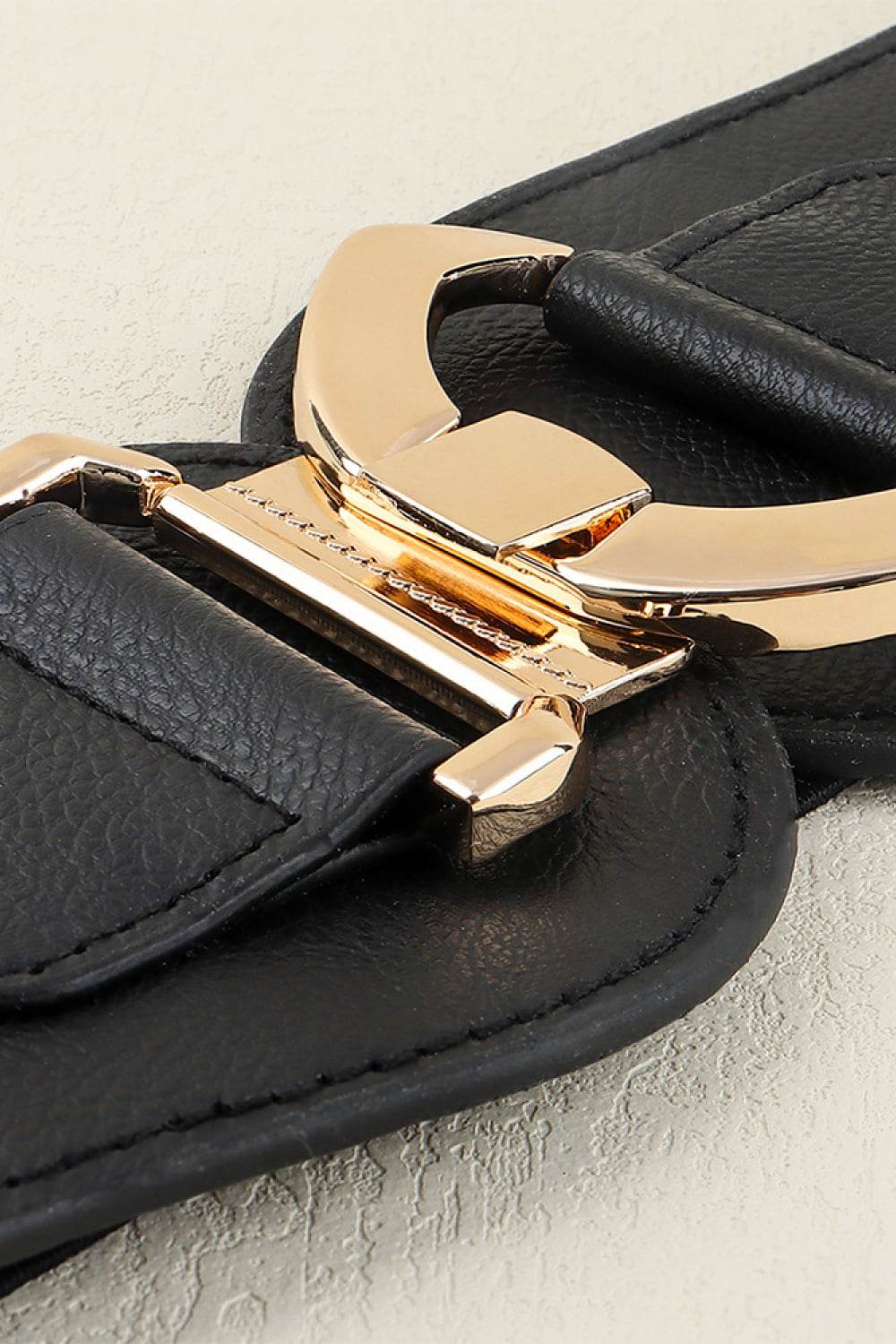 Alloy Buckle Elastic Belt - Delanoir