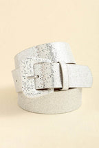 Glitter PU Leather Belt - Delanoir