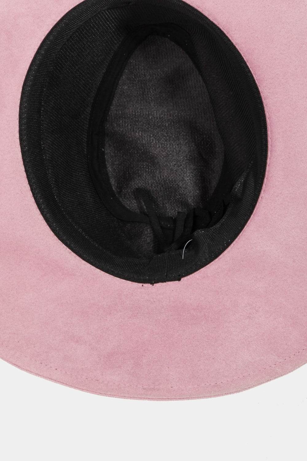 Fame Braided Faux Suede Hat - Delanoir