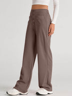 High Waist Wide Leg Pants - Delanoir
