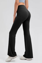 High Waist Straight Active Pants - Delanoir