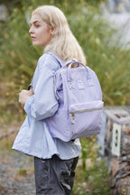 Himawari Waterproof Canvas Backpack Bag with Side Pockets - Delanoir