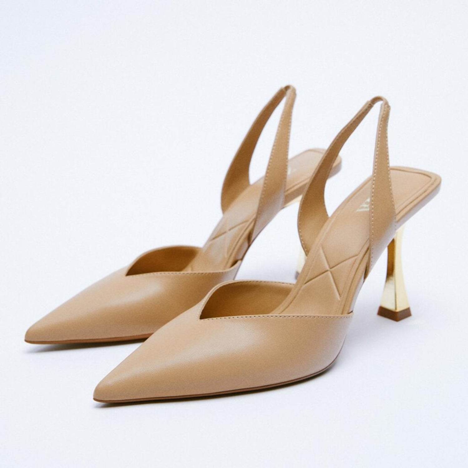 PU Leather Point Toe Stiletto Heel Pumps - Delanoir