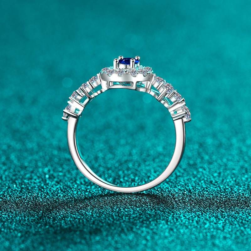 925 Sterling Silver Moissanite Ring - Delanoir