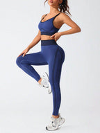 Scoop Neck Cami and High Waist Leggings Active Set - Delanoir