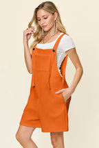 Double Take Full Size Texture Sleeveless Romper - Delanoir