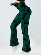 Tie-Dye High Waist Active Leggings - Delanoir