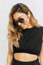 Metal-Plastic Hybrid Full Rim Sunglasses - Delanoir