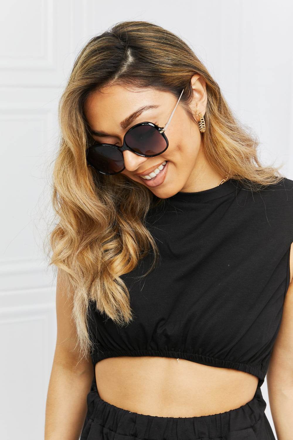 Metal-Plastic Hybrid Full Rim Sunglasses - Delanoir