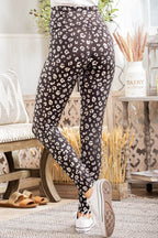 Heimish Full Size Leopard High Waist Leggings - Delanoir
