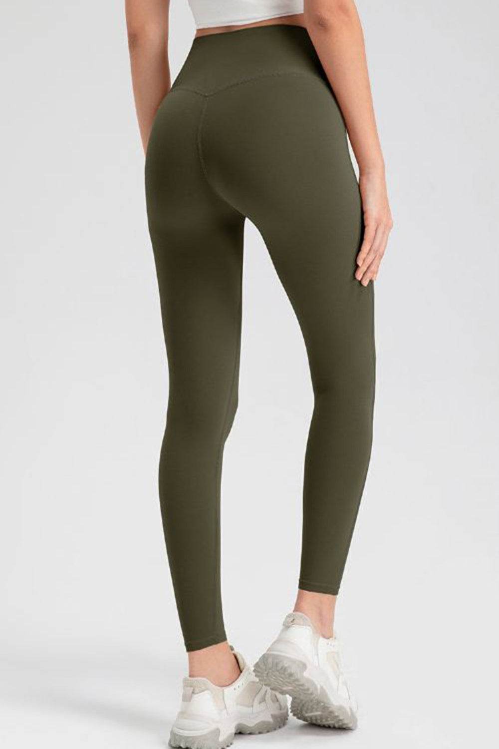 High Waist Skinny Active Pants - Delanoir