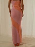 Spaghetti Strap Maxi Sweater Dress - Delanoir