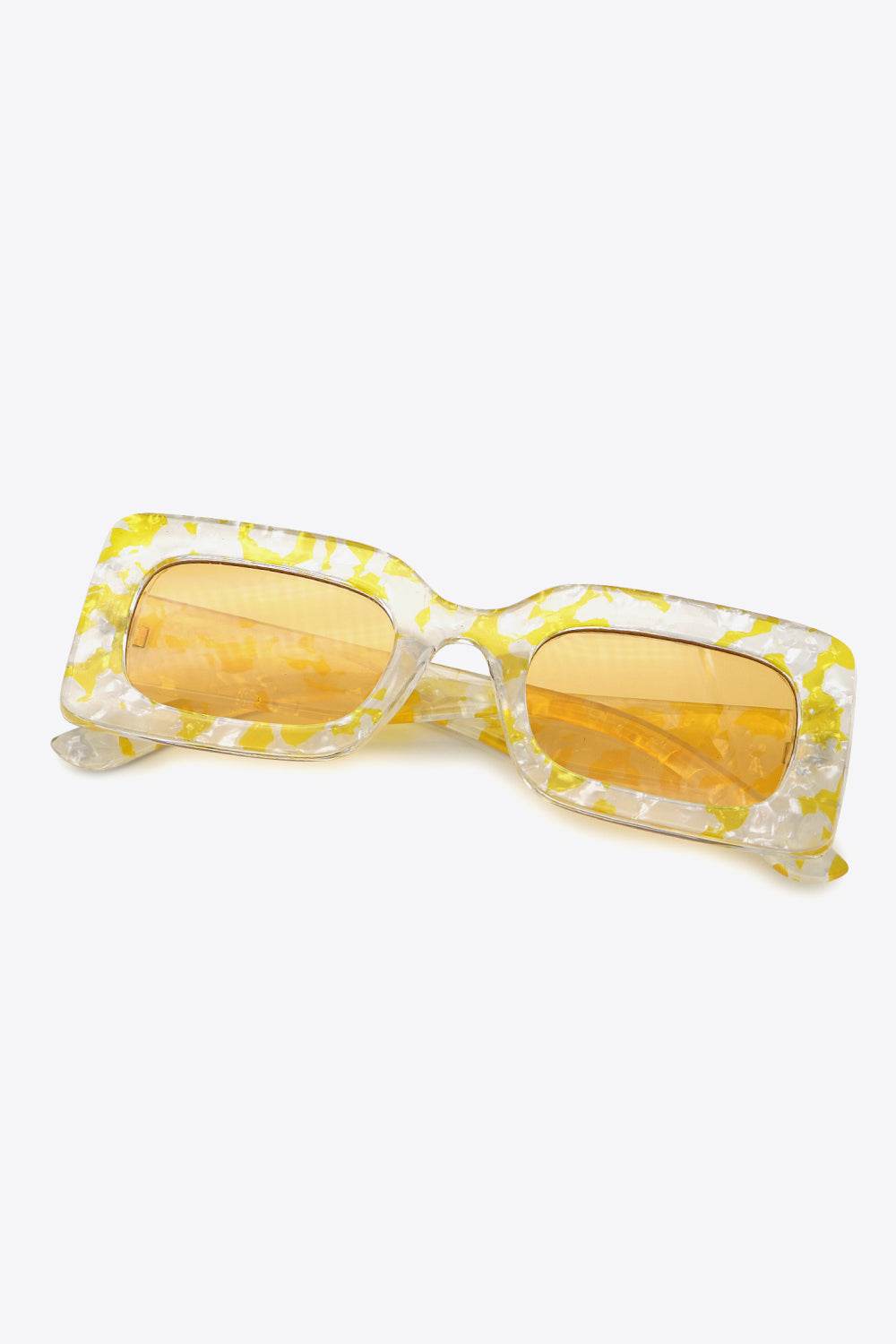 Tortoiseshell Rectangle Polycarbonate Sunglasses - Delanoir