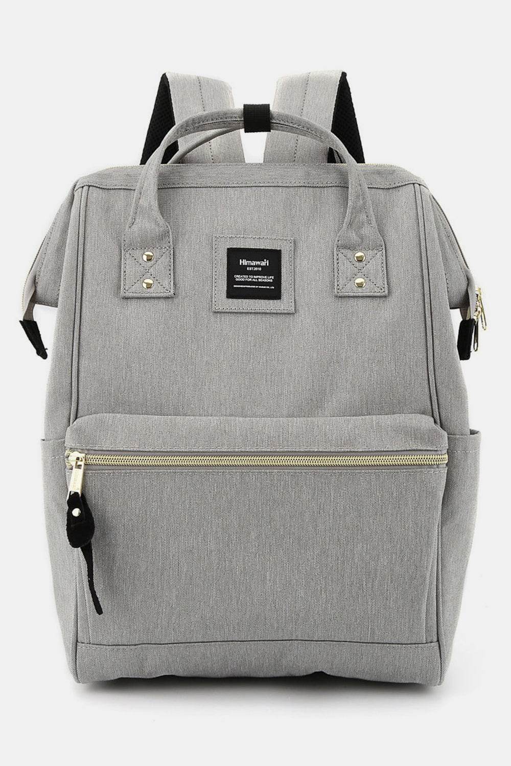 Himawari Waterproof Canvas Backpack Bag with Side Pockets - Delanoir