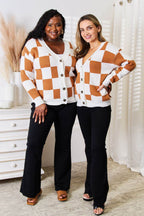 Angel Wings Double Take Button-Up V-Neck Dropped Shoulder Cardigan - Delanoir