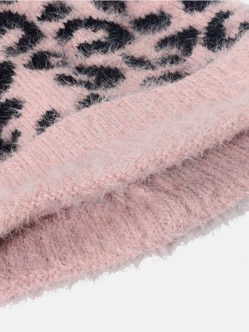 Leopard Hat with Pompom - Delanoir