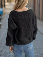 Tied Dropped Shoulder Long Sleeve Cardigan - Delanoir