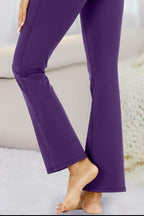 Pocketed High Waist Active Pants - Delanoir