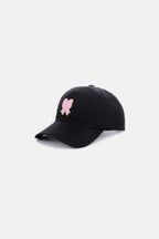 Zenana Ribbon Bow Chenille Patch Baseball Cap - Delanoir