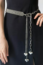 CCB Bead Heart Charm Belt - Delanoir