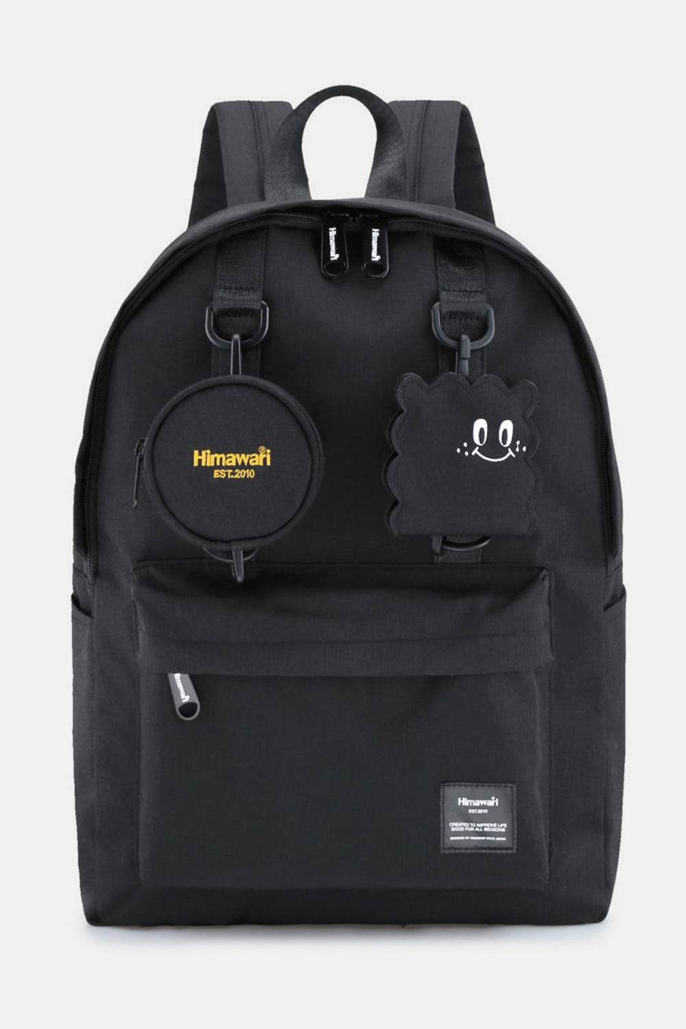Himawari Waterproof Canvas Backpack Bag with Removable Coin Purse - Delanoir