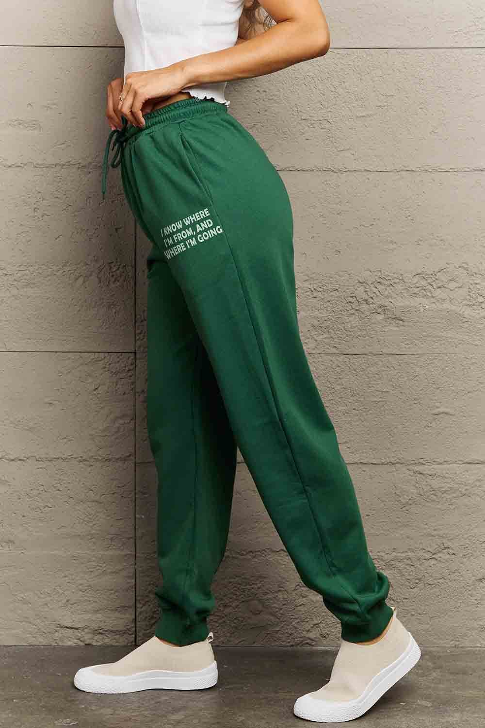 Simply Love Full Size BE YOUR OWN SUN Graphic Sweatpants - Delanoir