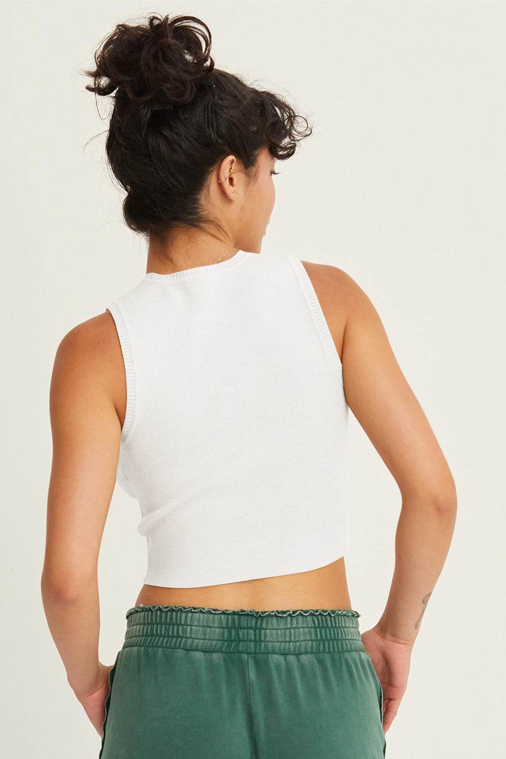 HYFVE Ribbed Knit Cropped Tank - Delanoir