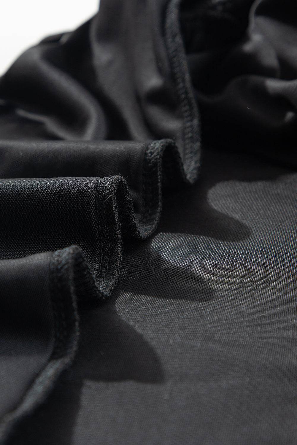 Surplice Long Sleeve Velvet Dress - Delanoir