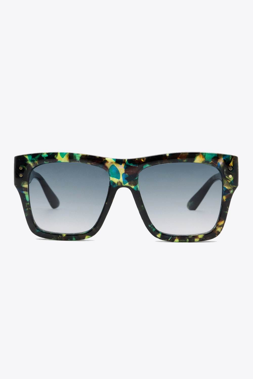 UV400 Patterned Polycarbonate Square Sunglasses - Delanoir