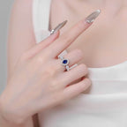925 Sterling Silver Moissanite Ring - Delanoir