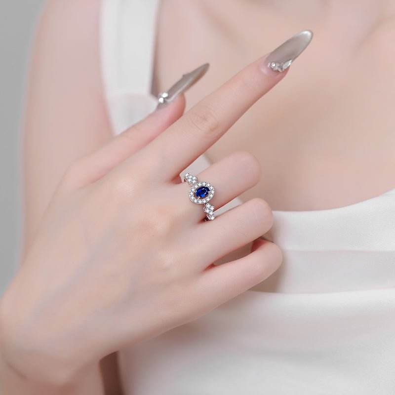 925 Sterling Silver Moissanite Ring - Delanoir