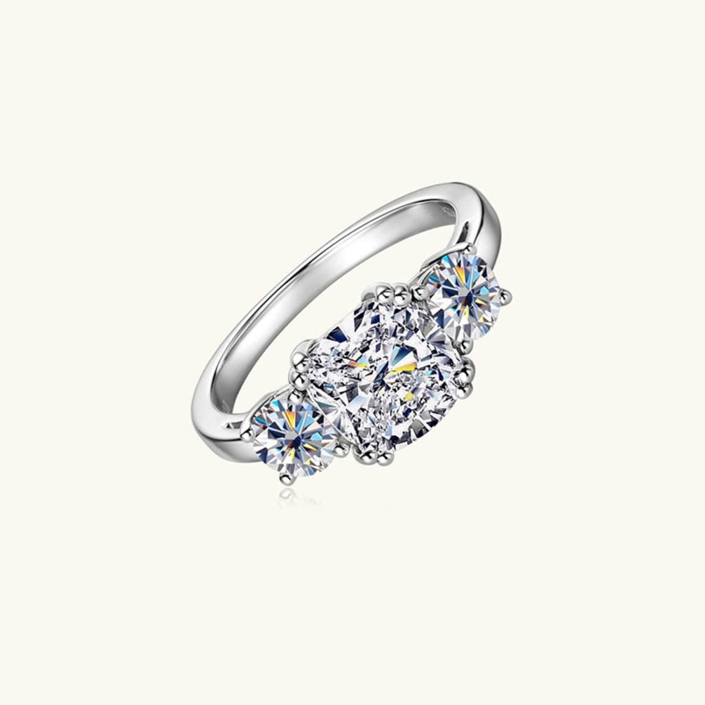 3.5 Carat Moissanite 925 Sterling Silver Ring - Delanoir