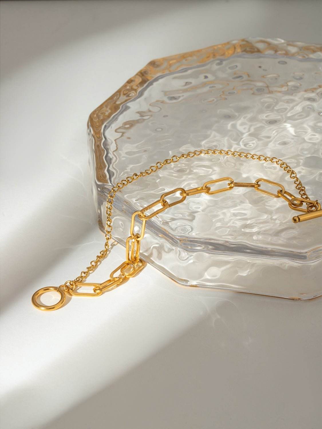 18K Gold-Plated Stainless Steel Chain Bracelet - Delanoir