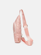 Quilted Adjustable Strap Puffy Sling Bag - Delanoir