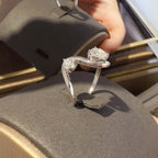 1.3 Carat Moissanite 925 Sterling Silver Irregular Shape Ring - Delanoir