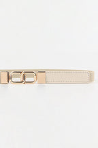 Geometric Double Buckle Elastic Belt - Delanoir