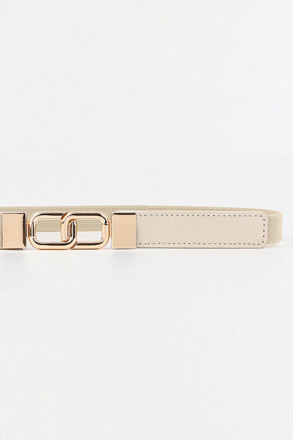 Geometric Double Buckle Elastic Belt - Delanoir