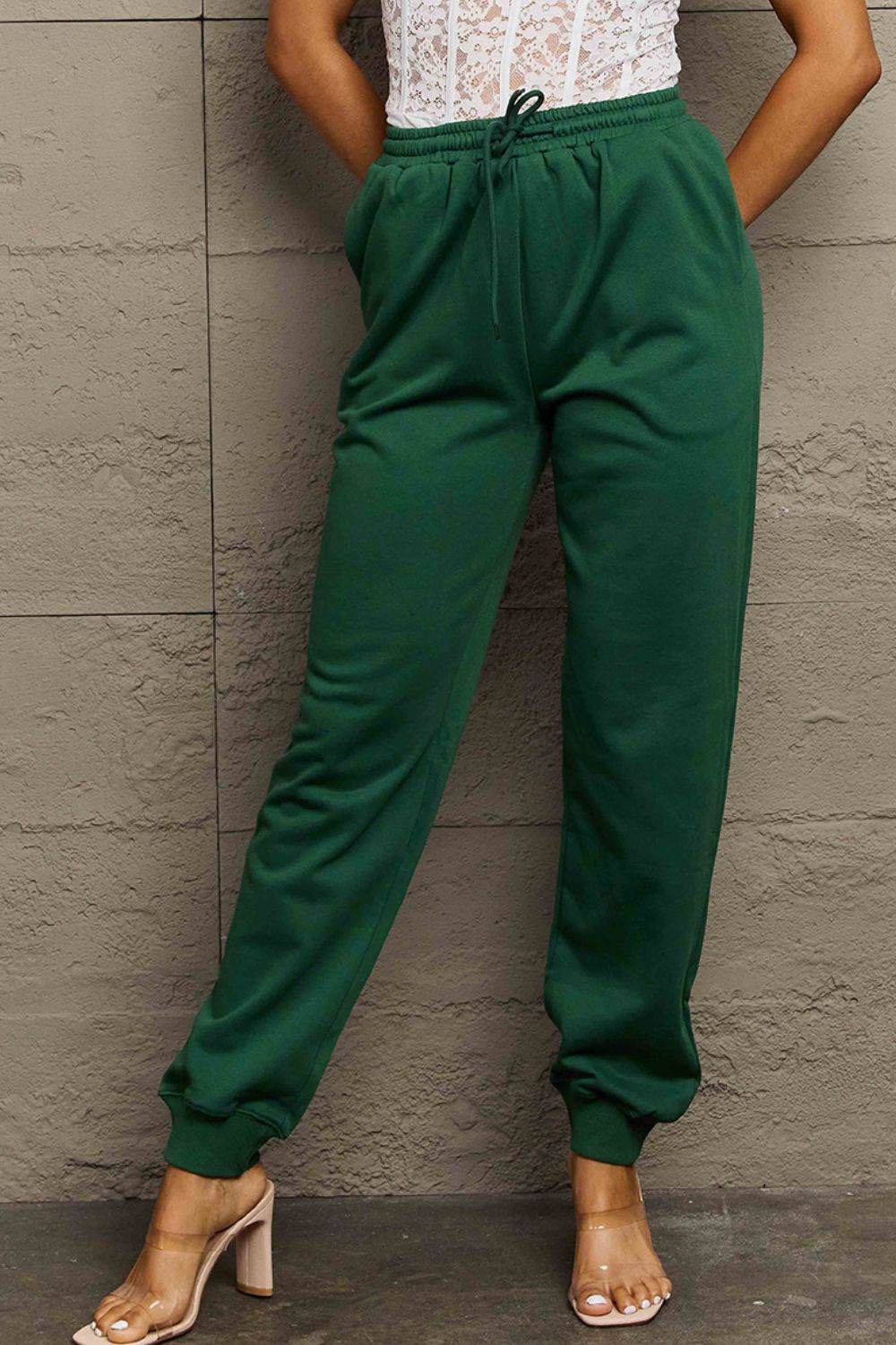 Simply Love Full Size Drawstring Sweatpants - Delanoir
