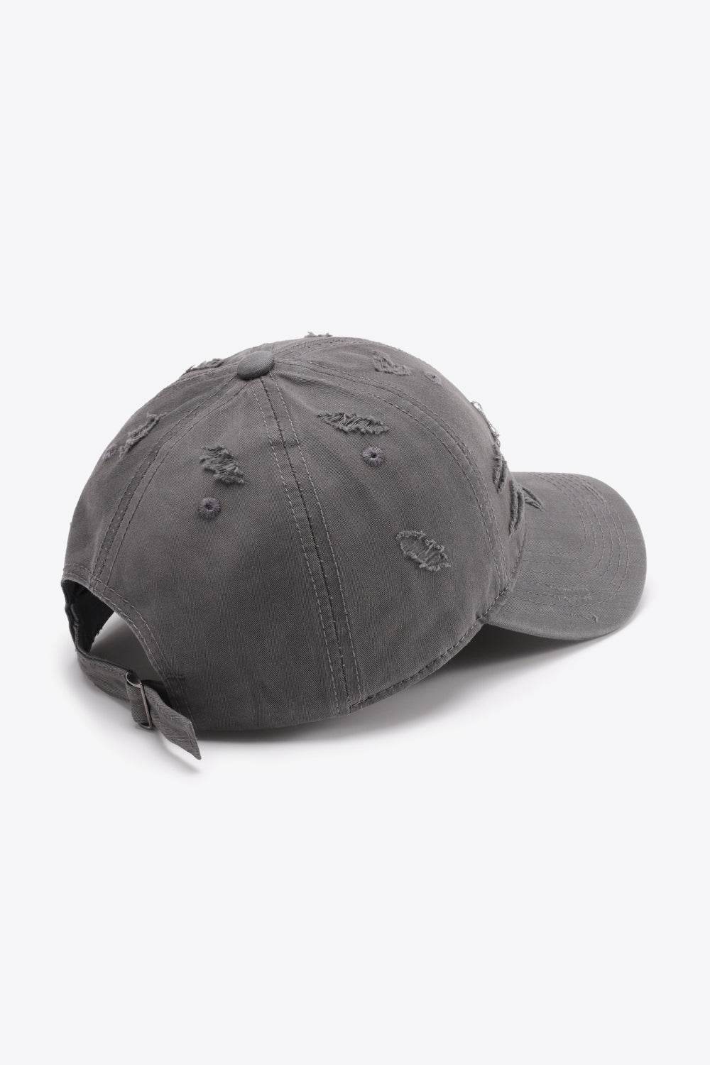 Distressed Adjustable Baseball Cap - Delanoir