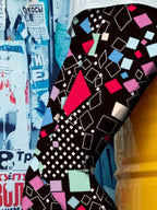 Printed High Waist Skinny Leggings - Delanoir