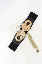 Twisted Alloy Buckle Wide Belt - Delanoir